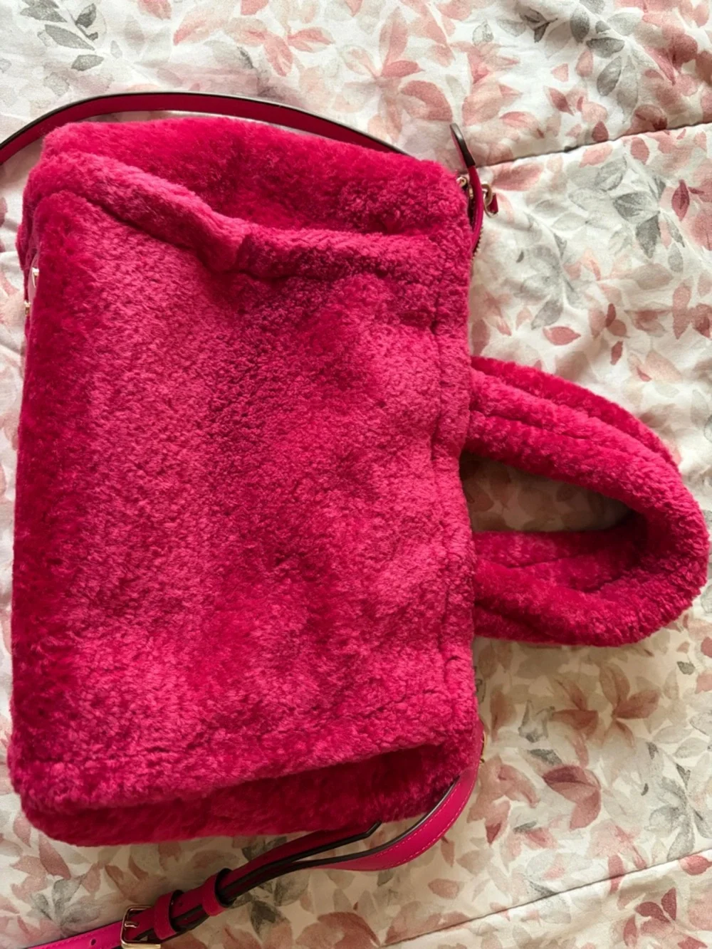 kate spade Plush Mini Tote in Raspberry Pink - Picture 2 of 7